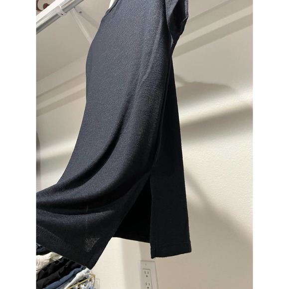 Orvis Women's‎ Black Knit Short Sleeve Blouse Tshirt Size XS, oversized - Picture 5 of 6